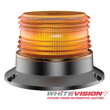 LED 90mm Beacon Class 1, Screw Mount - Amber 